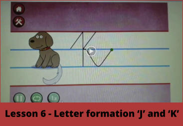 Lesson 6 - Letter formation ‘J’ and ‘K’