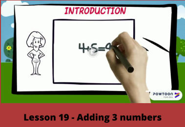 Lesson 19 - Adding 3 numbers