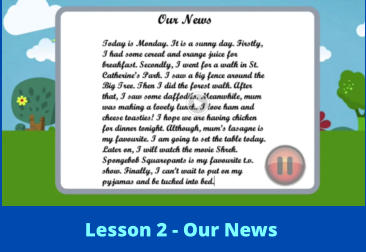 Lesson 2 - Our News